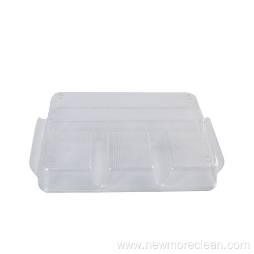 Clear 4 Compartment Vegetable Refrigerator Storage Box